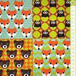 patchwork animals in multi - vastag, erős szövet méteráru