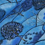 téli erdő - forest hill digital in winter - középvastag prémium szövet méteráru