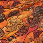 őszi erdő - forest hill digital in autumn - középvastag prémium szövet méteráru