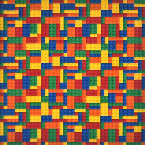 lego blocks in multi - mintás elasztikus méteráru