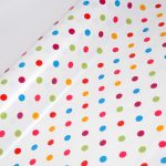 színes pöttyök - color spots - viaszosvászon méteráru