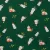 hóember - snowman on green - mintás jersey méteráru