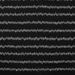 szabálytalan csík mintás pamut jersey méteráru - irregular stripes on white