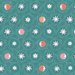 hold és csillagok - celeste - night sky with gold - designer pamut méteráru