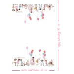 felvonulás (children at play - on parade) - designer pamut méteráru