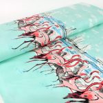 flamingo border - designer pamut méteráru