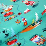 mid century christmas - designer pamut méteráru