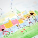 nyári bordűr - sommer - double border - designer pamut méteráru