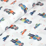 flight school - little aviators in cloud - designer pamut méteráru