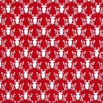 rustique winter - bucks and boughs in cranberry - designer pamut méteráru