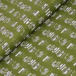 könyvespolc (book stacks in loden) - designer pamutvászon méteráru