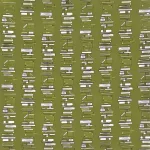 könyvespolc (book stacks in loden) - designer pamutvászon méteráru