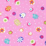 table talk - dotty in orchid - designer pamutvászon méteráru