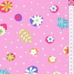 table talk - dotty in orchid - designer pamutvászon méteráru