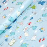 babaruhák (baby boomers - hanging out in sky) - designer pamutvászon méteráru