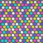 pöttyök - diddly dot in orchid - designer pamutvászon méteráru