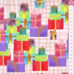 ajándék - sweet holiday - gifted in multi - designer pamutvászon méteráru