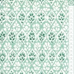 kashmir gardens - lattice in mint - designer pamutvászon méteráru