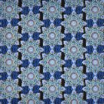 mandala-opulent floral - foulard in blue - designer pamutvászon méteráru