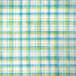 kockás - love letters - perennial plaid in blue - designer pamutvászon méteráru