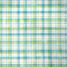   kockás - love letters - perennial plaid in blue - designer pamutvászon méteráru