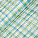 kockás - love letters - perennial plaid in blue - designer pamutvászon méteráru