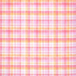   kockás - love letters - perennial plaid in pink - designer pamutvászon méteráru