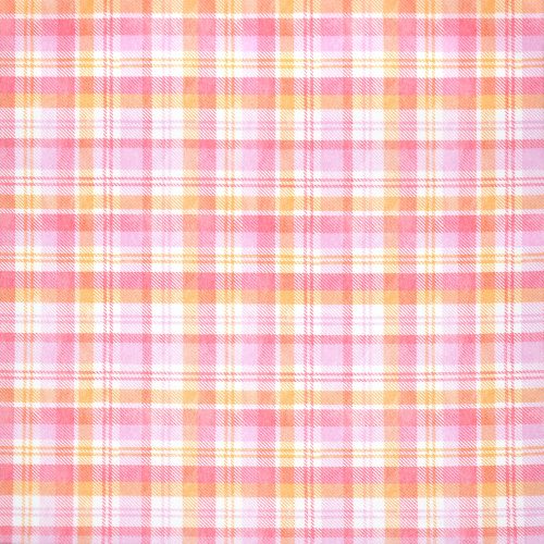 love letters - perennial plaid in pink - designer pamutvászon méteráru