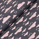 felhők - believe - swinging on a star in stone - designer pamut méteráru