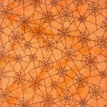 pókháló narancson (creepin it real in orange) - designer pamut méteráru