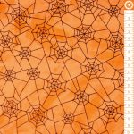 pókháló narancson (creepin it real in orange) - designer pamut méteráru