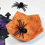 pókháló narancson (creepin it real in orange) - designer pamut méteráru