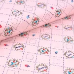 country birds in pink - designer pamut méteráru