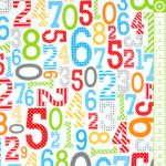 surprise numbers - designer pamut méteráru