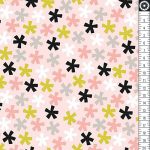 meow - asterisk in pink - designer pamut méteráru