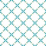 hello lovely - diamond floral in white - designer pamut méteráru