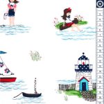 seaside - main in white - designer pamut méteráru