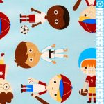 sport kids - boys park - designer pamut méteráru