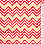 remix metallic - chevron flame - designer pamut méteráru