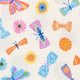 whimsical storybook - butterfly in spring - designer pamut méteráru