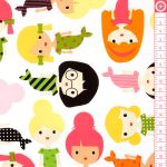 girl friends - mermaids in tropical - designer pamut méteráru