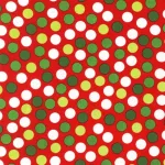 remix - dots in crimson - designer pamut méteráru