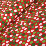 remix - dots in crimson - designer pamut méteráru