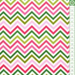 remix - zigzag in garden - designer pamut méteráru