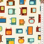 let me entertain you - television retro - designer pamut méteráru