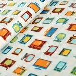 let me entertain you - television retro - designer pamut méteráru