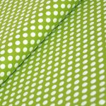 spot on - spots in lime - designer pamut méteráru