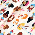 sport kids - girls park - designer pamut méteráru