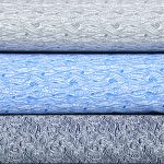 hullám - tootal super - super waves in blue - designer pamut méteráru