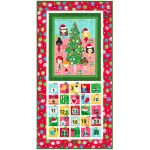 adventi naptár - girl friends holiday party - advent calendar panel - designer pamut méteráru